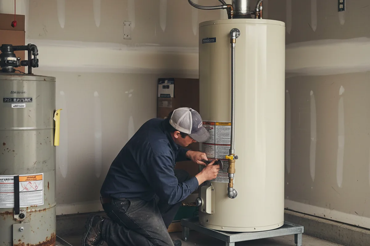 Water heater and shutoff valve replacement in Cassopolis